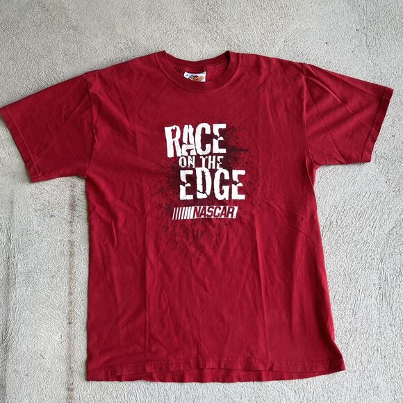 Vintage Mens 2X Winners Circle Race On The Edge Nascar Tee T-shirt VTG Medium - Picture 1 of 5